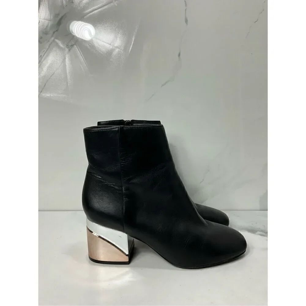 ALDO Two Tone Mirror Heel Booties